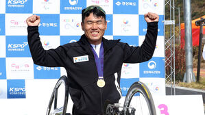 금메달 획득한 신의현 (사진=대한장애인체육회 제공, 연합뉴스)