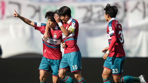 마사의 골에 기뻐하는 대전하나시티즌 선수들 (사진=한국프로축구연맹 제공, 연합뉴스)