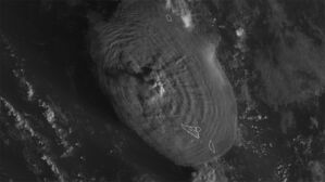 미 해양대기국, 통가 해저화산 분출 위성영상 공개 (사진=NOAA 홈페이지 캡처, 연합뉴스)