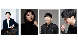 독일 멘델스존 피아노 대회 수상자들. 왼쪽부터 1위 김정환 씨, 2위 김지영 씨, 3위 박영호&middot;박진형 씨