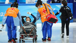 쇼트트랙 남자 1000m 준준결승 박장혁 부상