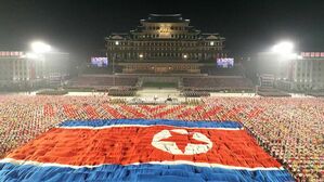 지난해 9월, 북한 정권수립 73주년 경축 민간&middot;안전무력 열병식 (사진=조선중앙통신, 연합뉴스)