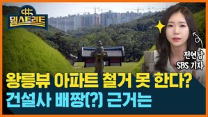 뭘스트리트 전연남 SBS 기자 왕릉뷰 아파트 철거 못 한다? 건설사 배짱(?) 근거는