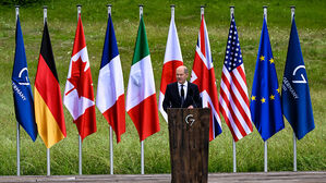 G7 정상회의 결산 기자회견하는 올라프 숄츠 독일 총리