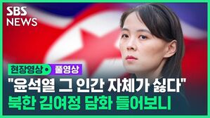 현장영상 풀영상 "윤석열 그 인간 자체가 싫다" 북한 김여정 담화 들어보니