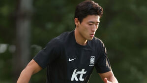 19일 파주 국가대표 트레이닝센터(NFC)에서 훈련하는 조규성 (사진=대한축구협회 제공, 연합뉴스)