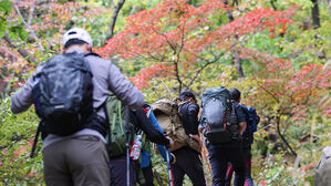 북한산국립공원을 찾은 등산객들