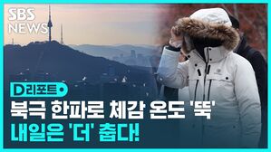 북극 한파로 체감 온도 뚝 내일은 더 춥다!