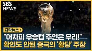 월드컵 우승컵 주인 중국 섬네일 자막뉴스
