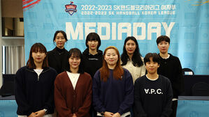 2022-2023 SK핸드볼 코리아리그 여자부 미디어데이에 참석한 각 구단 선수들