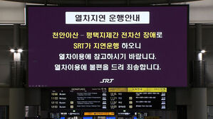 전차선 단전 srt, ktx 지연