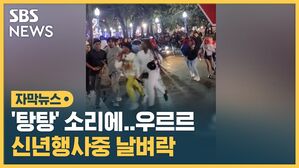 자막뉴스_신년행사 난동