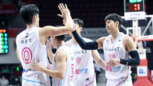 수원 kt 선수들 (사진=KBL 제공, 연합뉴스)