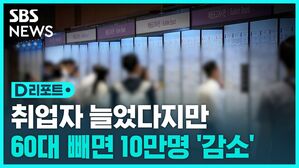 취업자 늘었다지만 60대 빼면 10만명 감소