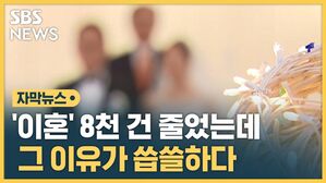 줄어든 결혼과 이혼