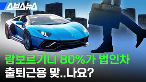 스브스뉴스 람보르기니 80가 법인차 출퇴근용 맞나요