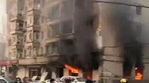 중국 하얼빈서 7층 상가 건물 폭발