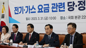 전기&middot;가스 요금 당정에서 발언하는 이창양 산업부 장관