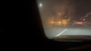 수도권제1순환고속도로 차량 화재…인명피해 없어