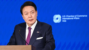 한미 첨단산업 포럼 축사하는 윤 대통령