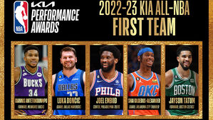 NBA 2022-2023시즌 퍼스트 팀 (사진=NBA 소셜 미디어 사진, 연합뉴스)