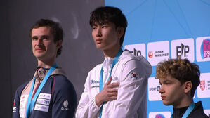 2023 IFSC 스포츠클라이밍월드컵 4차 대회 볼더링에서 우승한 이도현 (사진=올댓스포츠 제공, 연합뉴스)