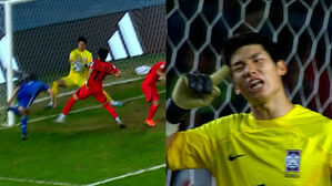 U-20 월드컵 4강전 이탈리아와의 경기 후반 12분, 대한민국 김준홍의 선방