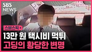 13만 원 택시비 먹튀 고딩의 황당한 변명