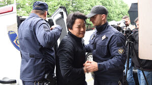 몬테네그로 포드고리차 지방법원으로 향하는 권도형 (사진=몬테네그로 일간지 비예스티 제공, 연합뉴스)