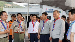세계잼버리 수상안전 준비현장 점검하는 이상민 장관 (사진=행정안전부 제공, 연합뉴스)