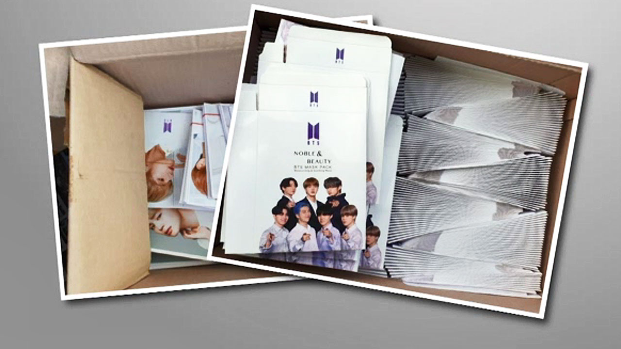 11만 장 팔린 BTS 마스크팩, 사진 도용한 가짜였다