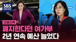 [스브스픽] 폐지한다던 여가부&hellip;2년 연속 예산 늘었다