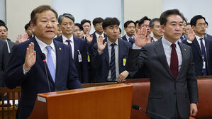 이상민 행정안전부 장관과 윤희근 경찰청장