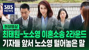 최태원-노소영 이혼소송 2라운드  기자들 앞서 노소영 털어놓은 말