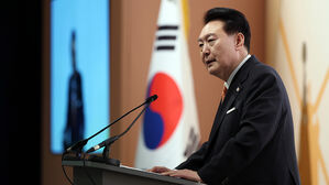 네덜란드 동포 만찬 간담회 격려사 하는 윤석열 대통령