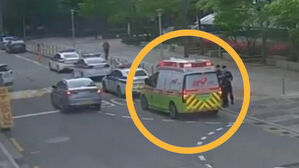 심근경색 증상을 느낀 남성 구한 경찰(사진=금천경찰서 제공)？