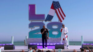 [올림픽] 오륜기 폭죽도 '펑'…대부 스눕독이 예고하는 LA올림픽 (파리 2024 폐회식)