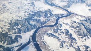 북극 한파에 얼어붙은 산하(사진=독자 제공, 연합뉴스)