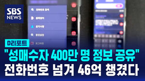 [D리포트] 성매매 업소 수천 곳에 번호 400만 개 넘겼다&hellip;앱 운영 일당 검거