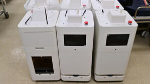 납품된 간호용 로봇 (사진=남해군립노인전문병원 제공, 연합뉴스)