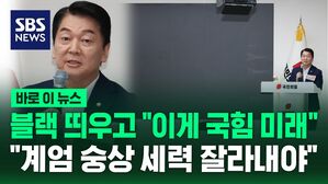 안철수, 의원들 앞 '블랙 화면' 띄우더니 "이게 국힘 미래"