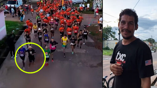 슬리퍼 신고 8km 달리기…만취 노숙인 '인생역전'