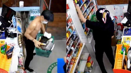 상의 벗고 복면 쓰더니…무인점포 습격해 '싹쓸이'