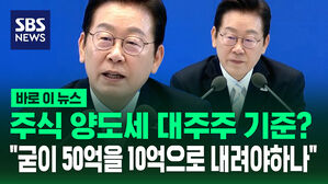 [바로이뉴스] 주식 양도세 대주주 기준? "굳이 50억을 10억으로 내려야하나"