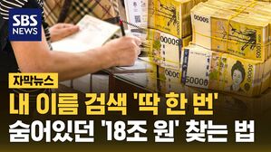 [자막뉴스] 내 이름 검색 '딱 한 번'&hellip;숨어있던 '18조 원' 찾는 법