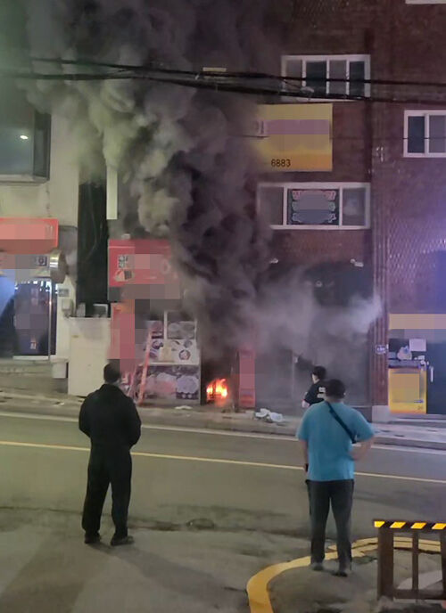 구월동 화재현장 (사진=독자 제공, 연합뉴스)