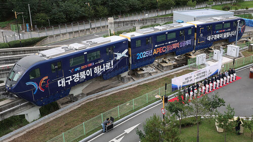 APEC 정상회의 성공개최 기원 '대구·경북 APEC 열차' (사진=연합뉴스)