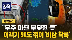 우주 잔해? 소형 운석?…여객기 90도 꺾어 '비상 착륙'