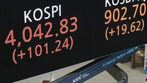 코스피 사상 첫 4,000 돌파…10만 전자 입성