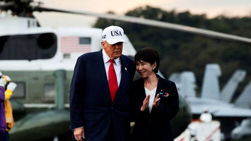 "노벨평화상 추천"…마린원 타고 미-일 초밀착